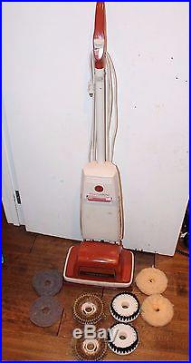 Vintage Hoover Floor A Matic Scrubber Polisher Conditioner Brushes