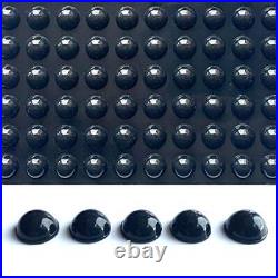 100 Pieces Rubber Feet Pads Adhesive Buffer Pads Door Bumpers Self Stick Black