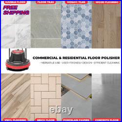 10 Heavy Duty Commercial Pad Polisher Orbiter Hard Floor Buff Cleaner Machine