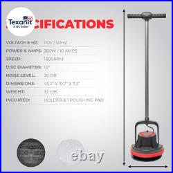 10 Heavy Duty Commercial Pad Polisher Orbiter Hard Floor Buff Cleaner Machine
