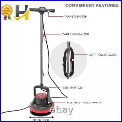 10 Heavy Duty Floor Polisher with 39ft Cord Efficient Cleaning Machine