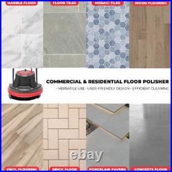 10 Heavy Duty Floor Polisher with 39ft Cord Efficient Cleaning Machine
