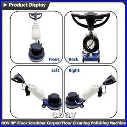 110V 18 Carpet/Floor Cleaning and Polishing Machine Floor Scrubber Buffer