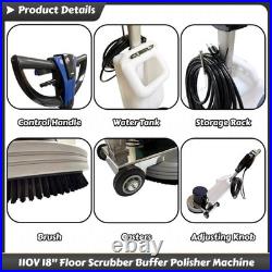 110V 18 Carpet/Floor Cleaning and Polishing Machine Floor Scrubber Buffer