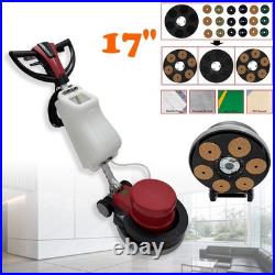 110V 1.5KW 17 Commercial Floor Scrubber Buffer Floor Polisher Machine
