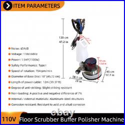 110V Floor Scrubber Buffer Cleaning Machine for Commercial & Residential Use