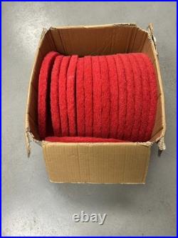 (15) 3M Red Buffer Floor Pads 5100 Low-Speed 16