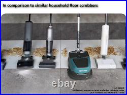 15 Lightweight Commercial Floor Scrubber Machine Cordless Rechargeable 100W