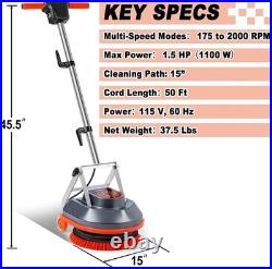 15in Floor Buffer Machine Commercial Scrubber