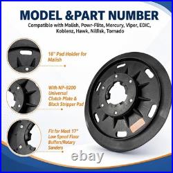 16 Floor Buffer Pad Driver & Universal Clutch Plate for Cleaning Machines