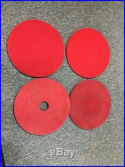 22 Floor Cleaner Polisher Pads 17 20 Some New Some Used Red Black Tan White