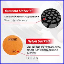 36pcs 4/100mm Diamond Floor Polishing Pad Sanding Disc Renew Polisher Pad 30#