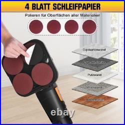 3800W 4 Head Concrete Floor Grinder Long Handle 6 Speeds 6000 RPM Floor Polisher