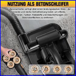 3800W 4 Head Concrete Floor Grinder Long Handle 6 Speeds 6000 RPM Floor Polisher