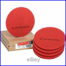 3M Buffer Pad 5100, 17, 5/Case, Red