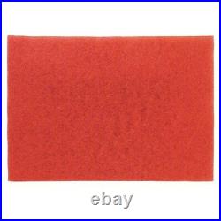 3M Buffing Pad Red, 14 in x 28 in Floor Pad Size, 175 to 600 rpm, -10pk
