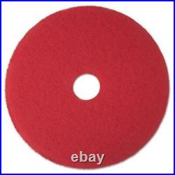 3M/COMMERCIAL TAPE DIV. 08394 Buffer Floor Pad 5100, 19, Red, 5 Pads/carton