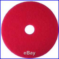 3M Floor Buffers & Parts Red Pad 5100, 22 Buffer, Machine Use (Case Of 5)