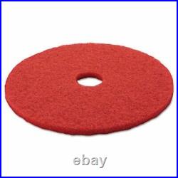 3M Red 20 Floor Buffer Pad 5100, Non-Woven Polyester Fibers, 5 Pads (MCO 08395)