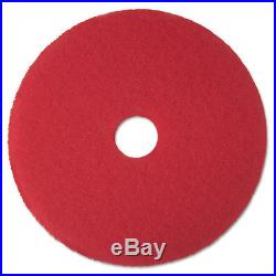3M Red Buffer Floor Pads 5100 Low-Speed 19 5/Carton 08394