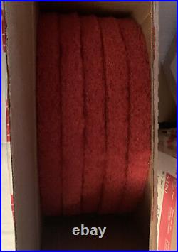 3M Red Buffer Pad 5100, 13Floor Buffer, Machine Use (5 pad / Box) Lot Of 5 3M Red Buffer Pad 5100, 13Floor Buffer, Machine Use (5 pad / Box) Lot Of 5