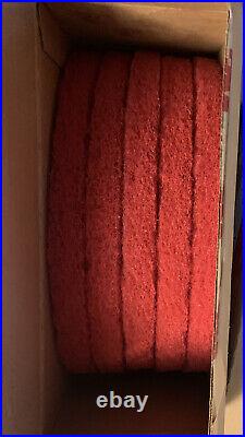 3M Red Buffer Pad 5100, 13Floor Buffer, Machine Use (5 pad / Box) Lot Of 5 3M Red Buffer Pad 5100, 13Floor Buffer, Machine Use (5 pad / Box) Lot Of 5