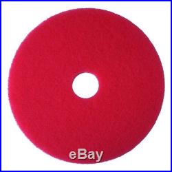 3M Red Buffer Pad 5100, 21 Floor Buffer, Machine Use (Case of 5) 21
