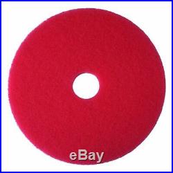 3M Red Buffer Pad 5100, 22 Floor Buffer, Machine Use (Case of 5)