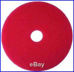 3M Red Buffer Pad 5100, Floor Buffer, Machine Use (Case Of 5)