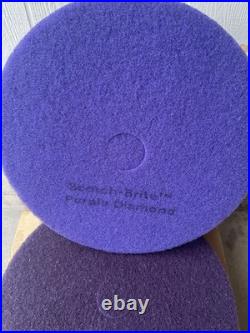 3M Scotch Brite 21 Purple Diamond Floor Pad 5Pads Per Case lot of 3 boxes15pc