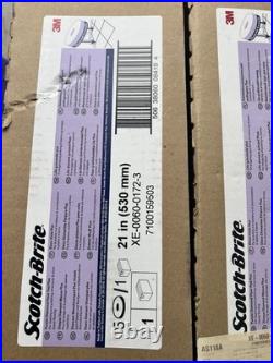 3M Scotch Brite 21 Purple Diamond Floor Pad 5Pads Per Case lot of 3 boxes15pc