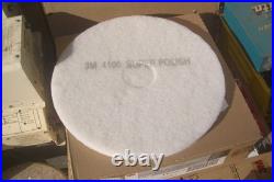 3M Super Polish Floor Pad 4100 17 White, NEW (LOT of 15 NEW PADS)