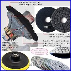 3/4 Ogee Bullnose F20 Router Bit 30 marble granite tile floor Polishing Pad