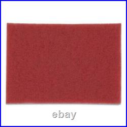 3m 59258 Buffer Floor Pads 5100, 20 X 14, Red, 10/carton