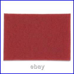 3m Buffer Floor Pads 5100, 20 Diameter, Red, 10/Carton (MMM59258)