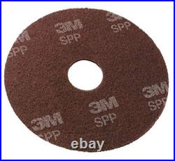 3m SPP16 Surface Prep Floor Pads, 16 Diameter, Brown, 10/carton