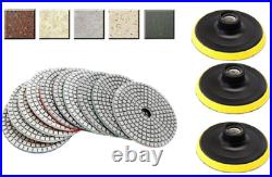 40+3PCS 4 Diamond Polishing Pads for Grinder Polisher Granite Stone Quartz Tile