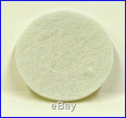 430mm Premium Heavy Duty Floor Cleaning Buffer Pads. Pack of 5 (white polisher)