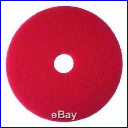 (43cm, 5) 3M Red Buffer Pad 5100, 43cm Floor Buffer, Machine Use (Case of 5)