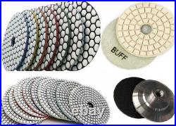 4 Diamond Wet Dry Polishing Pad Buffer 52 granite marble countertop floor renew