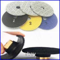 4 Diamond polishing pads 3-STEP 48PC+ 5/8-11 Backer stone granite marble floor