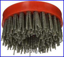 4 Floor Restoration Wet Polisher Kit Pads Cup & 7pcs Antiquing Brushes