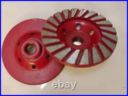 4 Floor Restoration Wet Polisher Kit Pads Cup & 7pcs Antiquing Brushes