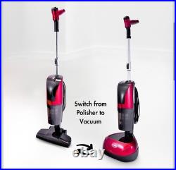 4-in-1 Floor Cleaner, Scrubber, Vacuum and Polisher Cyclonic Red/Black Ewbank