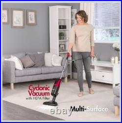 4-in-1 Floor Cleaner, Scrubber, Vacuum and Polisher Cyclonic Red/Black Ewbank