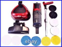 4-in-1 Floor Cleaner, Scrubber, Vacuum and Polisher Cyclonic Red/Black Ewbank