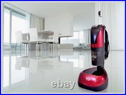 4-in-1 Floor Cleaner, Scrubber, Vacuum and Polisher Cyclonic Red/Black Ewbank