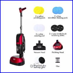 4-in-1 Hard Surface Floor Cleaner Scrubber Polisher Vacuum 23 ft. Power Cord