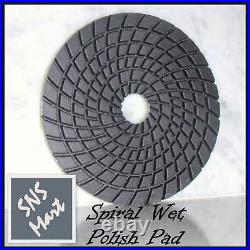 50 Pcs 4 Wet Diamond Polishing Pads Set for Granite Concrete Floor Wet Grinder