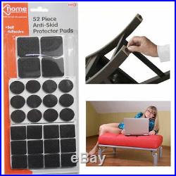 52 Furniture Leg Cushion Sticky Pad Self Adhesive Floor Protector Buffer NonSlip